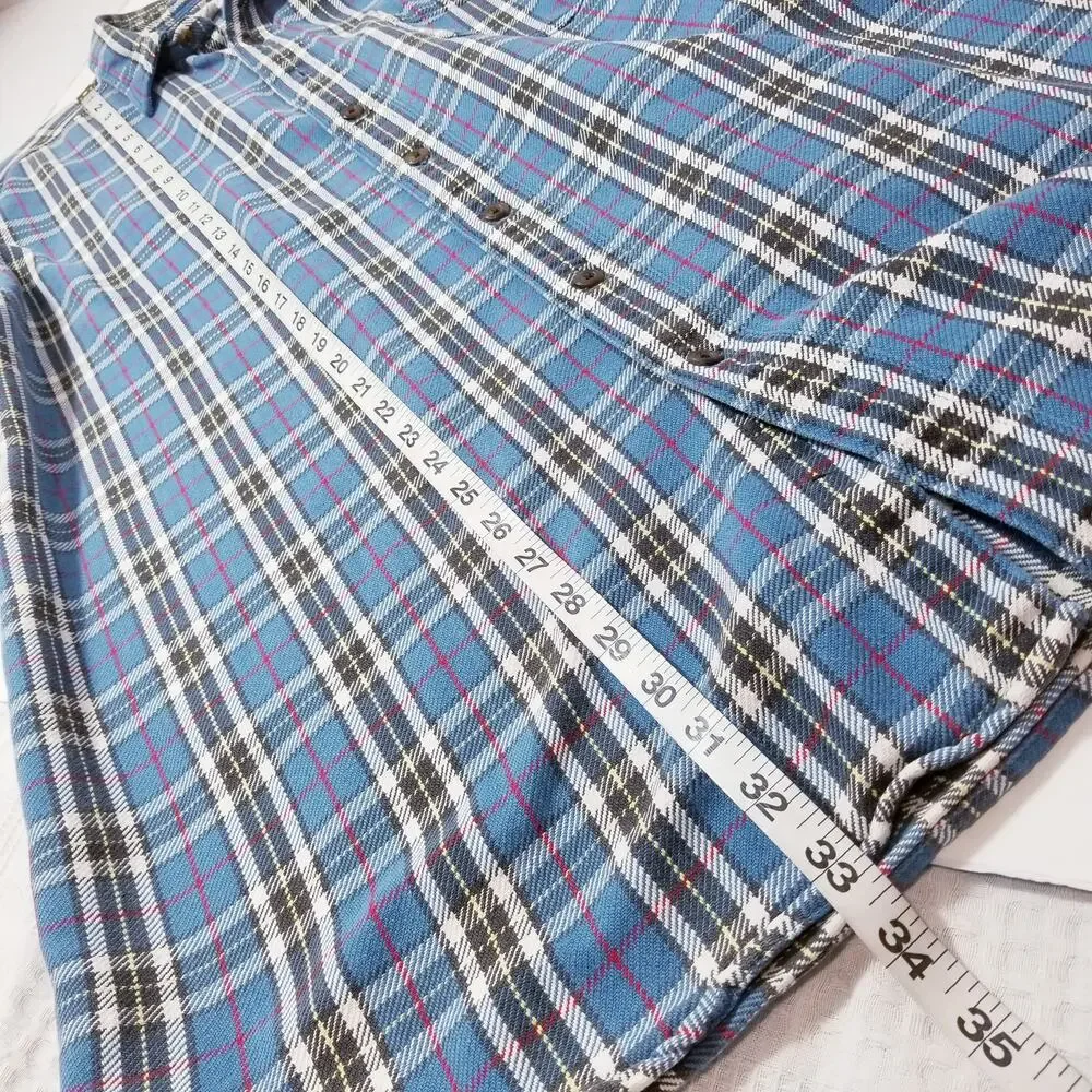 Vintage J. Crew 100% Cotton Plaid Collared Shacket Casual Long Sleeves Shirt